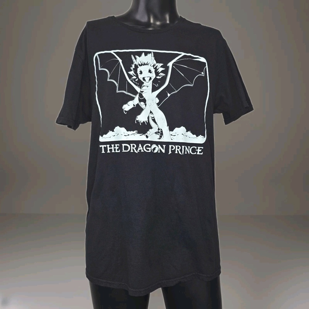 The Dragon Prince / Zym Dragon Black Large T-Shirt‎ Netflix Fandom Collectors